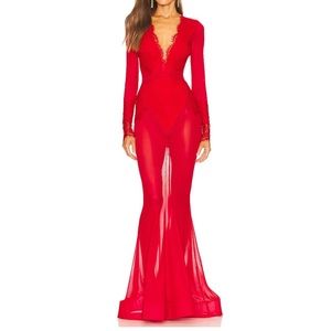Michael Costello x Revolve Red Dress